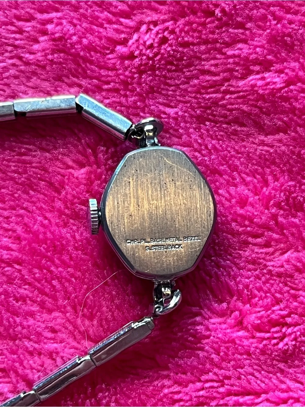 Timex Women's 1970s Vintage Silver Wind-Up Watch